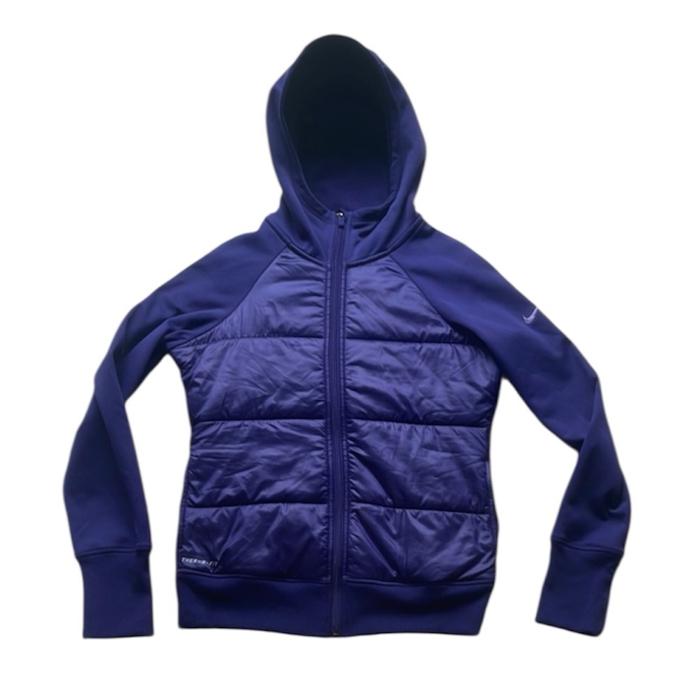 Nike Women’s Purple Therma-Fit Full Zip Hoodie Jacket Size Small